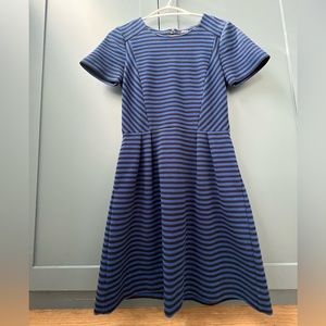 Madewell striped mini dress.